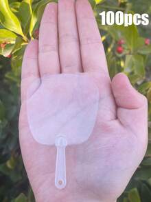 50支迷你透明手扇，手工DIY迷你空白扇，可爱迷你扇，适用于艺术项目、婚礼生日派对回礼、送给朋友、同学、母亲、同事的礼物 - 多色 - 查看 21