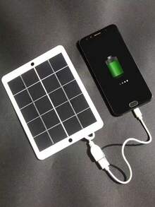 1pc Portable 2W 5V USB Solar Panel Charger, Lightweight Mini Monocrystalline Solar Power Panel For Outdoor Camping Phone Small Electronics - Solar Whiteboard - View 4