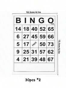 數字賓果遊戲卡片套組，賓果紙遊戲卡，適用於賓果遊戲、派對卡牌遊戲、學校教室遊戲、家庭聚會活動、聖誕裝飾 - 彩色 - 查看 20