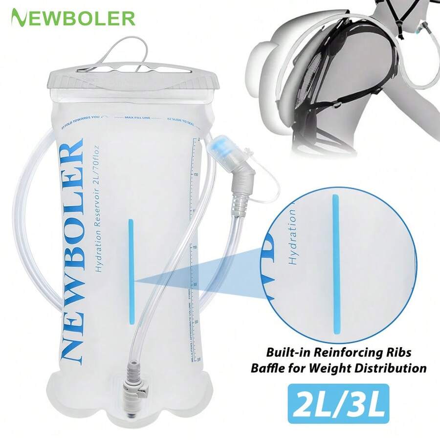 NEWBOLER 2L/3L TPU Water Bladder Water Reservoir Hydration Pack Water Storage Bag Outdoor Sports Running Hydration Vest Backpack - Multicolor - View 1