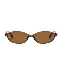 1 Pair Classic Retro Fashion Style Elegant Oval Plastic Small Frame Fashion Glasses, Women's - Suitable For Tropical Beach Vacation, Street Photography, Music Festival Occasions, Fits All Face Shapes, Summer Accessory, Oval Design - Multicolor - View 4