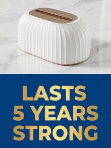 Stylish Tissue Box With Bottom Buckle To Secure Paper Towels Durable Tissue Holder For Minimalists Vintage Tissue Box Perfect For Nightstand Minimalist Tissue Box Home Essentials Bathroom Decor Office Kitchen Paper Towel Holder - Multicolor - View 4