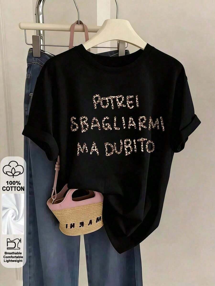 Women T-Shirts - 黑色 1 - 查看 1