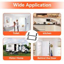 1PC/2PCS Single Bar Towel Rack, Cabinet Door Hanging, No-Drill Stainless Steel Towel Bar, Kitchen Storage Rack, Storage Rack, Hanging Rack, Bath Towel Storage Accessories, Kitchen Tools, Kitchen Essentials, Home Essentials, Room Decor - Black - View 10