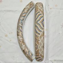 2件組個性化防滑方向盤套,仿刺繡波浪圖案,簡易安裝,無內環,適用於汽車/MPV/SUV/RV/皮卡/廂型車/D型/O型/圓形方向盤 - 個性波浪花紋 - 查看 12