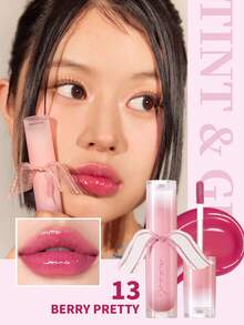 PERIPERA Ink Mood Glowy Tint #13 Berry Pretty 1支 4g，冷調紫莓色玻璃光澤保濕唇釉，不黏膩，適合冷橄欖色肌膚，春夏日常妝容 - 13 甜美漿果色 - 查看 1