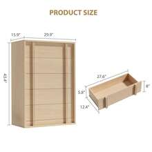Buffets & Sideboards - Natural 5 Drawers - View 8