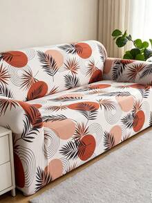 1pc Full Cover Sofa Slipcover, Modern Style Polyester Fabric, Machine Washable, All Season - Multicolor - View 3