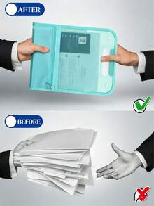 1pc Portable Expanding File Folder, A4 Large‑Capacity Accordion‑Style Document Organizer - 13 Layers Bag,Imple Multi-Layer Accordion Folder,Expandable Transparent Waterproof Portable File Pouch,School File Storage Back To School - Accordion Folder - View 5