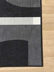Alfombra moderna estampada Chilai Home, alfombra suave antideslizante para sala de estar y dormitorio, alfombra tipo pasillo, alfombra lavable para cocina, alfombra decorativa para el hogar, hecha en Turquía. - Gris Oscuro - Ver 5