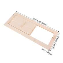 RibasuBB Natural Wood Sauna Ventilation Panel With Sliding Adjustable Vent 13.19 X 4.92 In Heat Resistant Air Exchange - Default - View 5