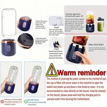 SOKANY Portable Juicer Cup/Juice Cup/Milkshake Cup, 1500mAh Lithium Battery, Dual Cup With Lid Design, 6-Blade 304 Stainless Steel, 40W High Power, 400ml Large Capacity, Suitable For Juicing/Milkshake/Crushed Ice And More - 0.5L-1L - View 10