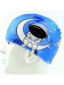 Children's Swimming Cap, Cartoon Comfortable Ear Protection, Breathable Swimming Cap, Back To School, First Day Of School - Multicolor - View 5