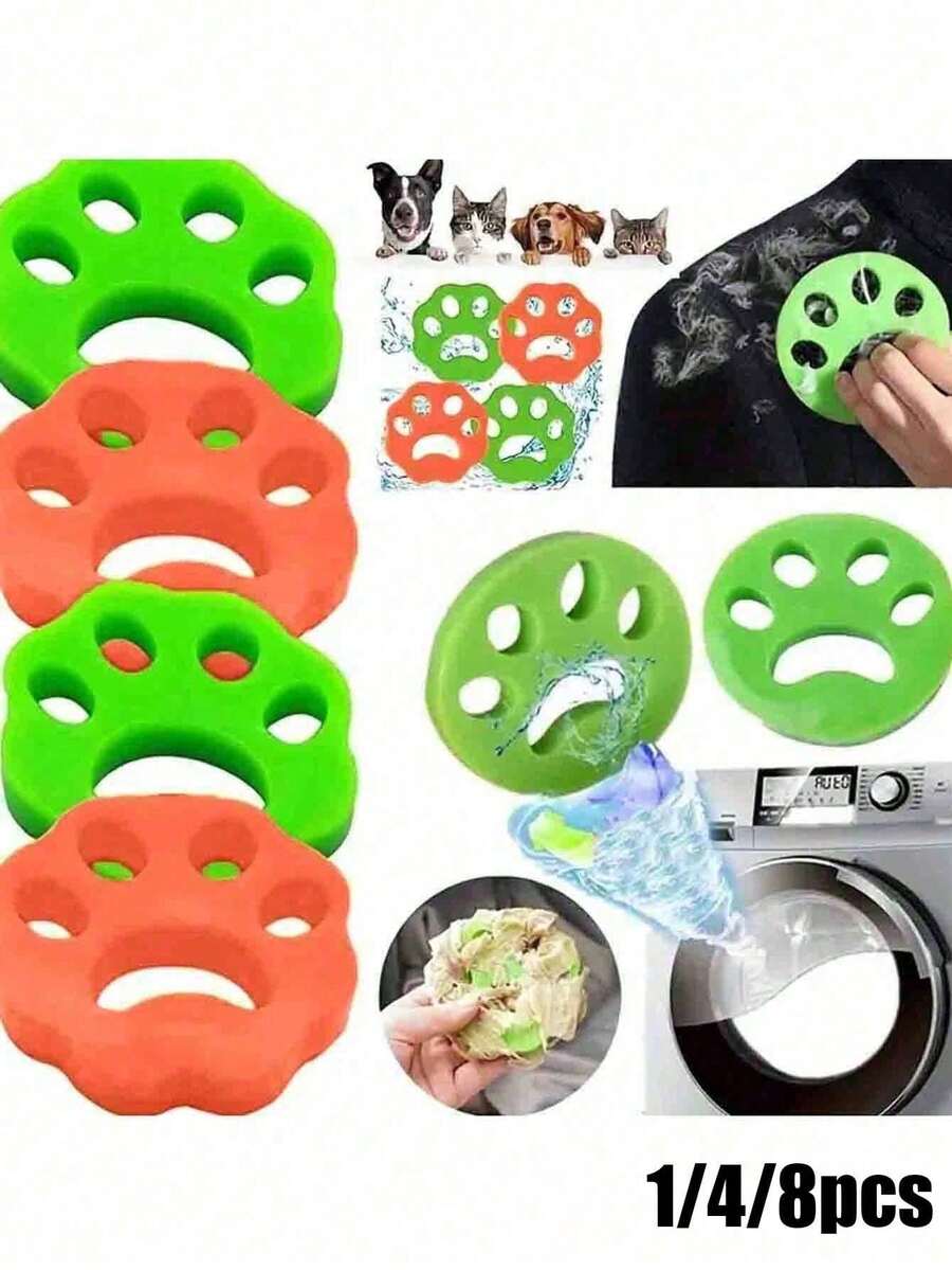 可重複使用寵物毛髮清除洗衣球，可重複使用寵物毛髮清潔球，洗衣用可重複使用寵物毛髮清除器，洗衣機清潔球，可重複使用且耐用的毛球捕捉器，保持衣物和床上用品無毛髮
