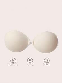 Lignisse Adhesive Strapless Push-Up Bra And Thickened Bra Combo, Invisible Backless Sticky Bra, Seamless Bra For Dresses & Gowns, Lingerie & Pasties - Multicolor - View 5