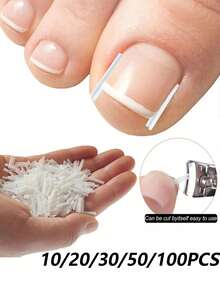 10/20/30/50/100片 嵌甲貼片，足部護理與指甲修復工具 - 彩色 - 查看 1