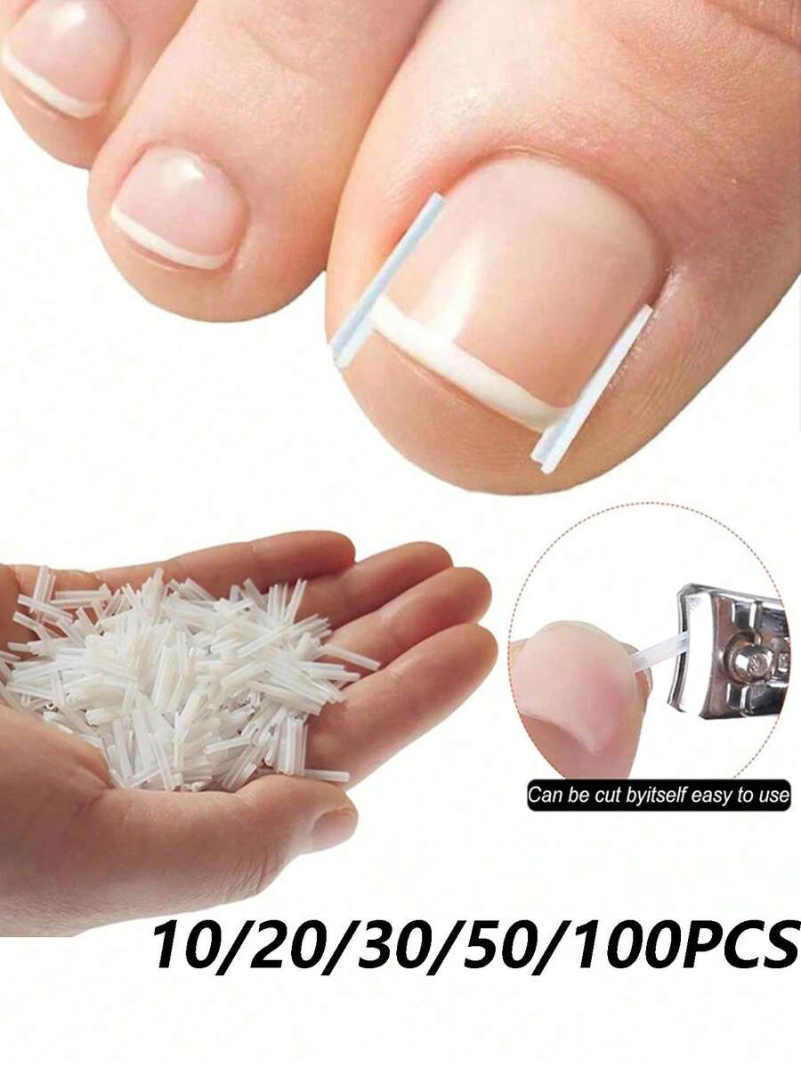 10/20/30/50/100片 嵌甲貼片,足部護理與指甲修復工具 - 彩色 - 查看 1