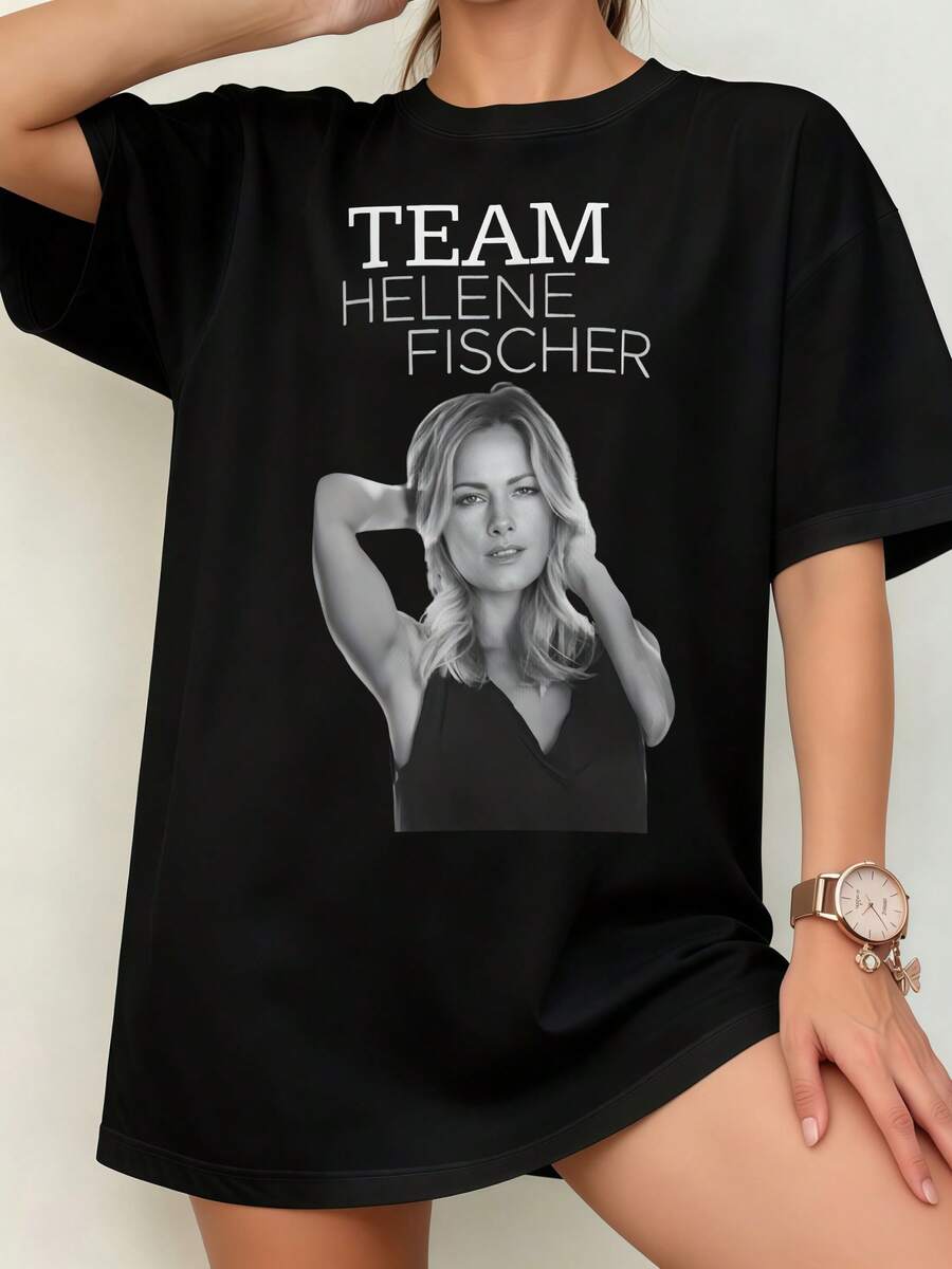 Helene Fisscher "Men's Bohemian Unisex T-Shirt" - 黑色 - 查看 1