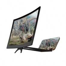 12-Inch/14-Inch L6 Curved Screen Mobile Phone Screen Magnifier, High-Definition Video Magnifier, Creative Desktop Stand, Wide Field Of View, High-Definition Projection, Low Radiation. - A - View 9