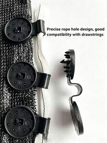 10/50/100pcs Black Upgraded Shade Net Clips With Rope Holes, Reusable Weather-Resistant Plastic Lock Clips, Suitable For Shade Nets, Greenhouses, Hail Nets, Camping Tarps And Outdoor Windproof Installation - Black - View 9