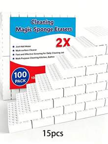 1/5/10/15/20pcs High Density Compressed Nano Sponge, Magic Cleaning Sponge, Car Interior Cleaning, Stain Removal, Durable, Kitchen Sponge - Cleaning Wipe - View 12