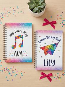 Customized Name Loop Notebook, Suitable For Primary School Students, Parents, Teachers And Gift Buyers. It Is An Assignment Record Book, Suitable For Various Occasions Such As The Start Of The School Year, The New Semester, And Christmas. - Multicolor - View 7