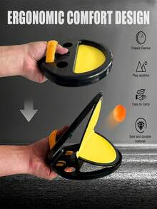 1/2pcs Hand-Catch/Throw/Grab Reaction Training Device, Indoor Parent-Child Interactive Ping Pong Training Equipment - Multicolor - View 16