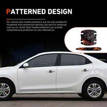 MOXRUQ 8 PCS Car Door Handle Scratch Protectors, Scratch-Proof Door Cup Protectors, Automotive Door Handle Paint Protective Film, Universal For Most Cars (Style 1) - ColorA - View 6