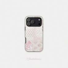 Apple 17 16 15 Promax 23 24 25 26 Ultra Galaxy Blush Quilt Case - 白色 - 查看 1