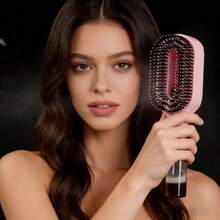 2-In-1 Pink Spray Comb With Water Tank And Salon Styling Brush, For Moisturizing And Exfoliating, Mist Spray Design, Scalp Massage And Shine Restoration, Portable Lightweight Women's Styling Tool, Perfect For Daily Home Use - A - View 6