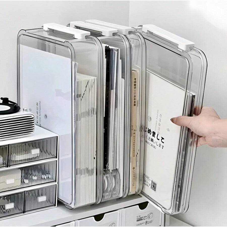 Desktop Storage & Display Box - Clear - View 1