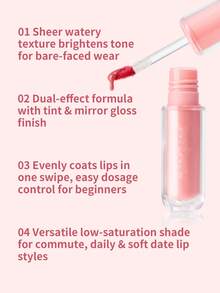 PERIPERA Ink Mood Glowy Tint #08 Cute Sweet Pink 1件 4g，保濕不黏膩玻璃光澤，青春甜美粉色調，持久顯色，適合日常少女感唇妝 - 08 俏皮甜粉色 - 查看 2