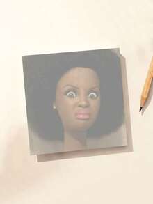 50 piezas de blocs de notas creativos y divertidos con muñecas enojadas, bloc de notas de humor para estudiantes y oficina, blocs de notas con expresiones de cabello rizado africano, adecuados para planificación diaria, regalo de broma hermoso y divertido, papelería para niños, papelería para estudiantes, suministros de oficina, adecuados para la temporada de regreso a la escuela, regalos de regreso a la escuela, regreso a la escuela - Multicolor - Ver 8