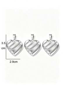 3pcs Fashion Stainless Steel 18K Gold Plated Heart Oval Portrait Relief Locket Pendant, Locket Photo Box With Flip Cover, DIY Unique Ideal Gift For Friends Birthday, Family, Mom/Grandma/Wife Anniversary Gift, Autumn Fashion, Casual, Vintage, Personalized, Daily Wear, Party, Mother's Day, Valentine's Day, Graduation, Wedding - Multicolor - View 46