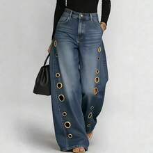Women Jeans - 復古藍 - 查看 1