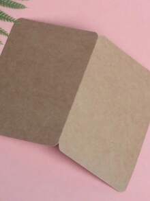 10pcs/Set Kraft Paper Blank Cards Folding Type Gift Blessing Card Christmas Wedding Festival Envelope Card Invitation Card - Kraft Paper - View 4