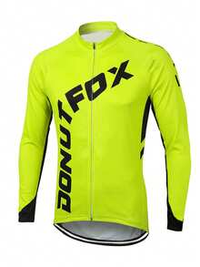 DONUTFOX 新款中性長袖公路單車運動上衣 黃色 - 黃色 - 查看 17