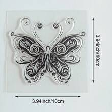 Transparent Silicone Stamps, DIY Scrapbooking Decoration, Collage Photo Album Greeting Card Making, Vintage Floral Forest Aesthetic Animal Patterns - Abstract - View 28
