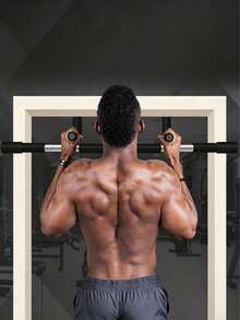 Upgraded Professional Pull-Up Bar, No Drilling Required, An Upper Body Training Equipment Suitable For Home Gyms, Ideal For Strength Training Exercises Including Pull-Ups, Push-Ups And Sit-Ups. - Random Color - View 2