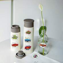 Paquete de 50 piezas de pegatinas estilo cómic, palabras de onomatopeya de arte pop, calcomanías de vinilo, pegatinas y calcomanías para ciclismo, patinaje sobre ruedas, portátil y botella de agua - 1 Set - Ver 6