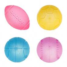1pc Squishy Maltose Squeeze Toy, 4 Solid Color Ball Designs (Soccer, Basketball), Stress Relief Toy, Fun Entertainment For Office Workers And Teenagers, Sensory Toy, Suitable For Office And School, Quietly Release Frustration - Multicolor - View 5