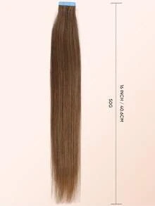 Jessie's Wig 20片/包 50g 膠片式接髮 真人髮絲 絲滑直髮 自然黑 膠片接髮 自然外觀 高品質 8# - S8 - 查看 5