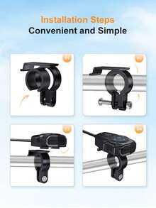 PD QC3.0 Charger Motor Stang Port USB Tipe C Soket Daya 12V Tahan Air Pengontrol Jarak Jauh Bluetooth untuk Headset Helm - XS01 - View 10