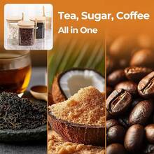 2/4pcs-18oz Square Spice Jars With Spoons, Glass Seasoning Containers, Kitchen Storage Containers, Glass Airtight Jars, Suitable For Kitchen Spices, Dried Fruits, Grains, Coffee Beans, Candy, Cookies, Kitchen Countertop Storage Organizer, Stackable - Clear - View 3