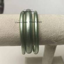 3pcs Ladies Jelly Bangle Set Dual Sizes 9mm 5.5mm Stackable Wrist Bangles Elegant Party Fashion Jewelry Accessory Birthday Gift - 9mm + 5.5mm*2 - View 9