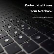 qialeduo US Version Ultra-Thin Transparent TPU Keyboard Cover, Compatible With 13.6-Inch Air, Durable Waterproof Dust-Proof Wear-Resistant Invisible Keyboard Protector, Laptop Accessory - View 2