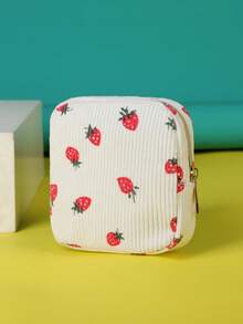 Portable Period Bag With Zipper Menstrual Pad Tampon Holder For Women Versatile Makeup Bag Room Decor Office Desk Dorm Room Bathroom Gym Cruise Camping Business Back To School Travel Essentials Accessories Gift For Mom Teachers Girlfriends - Multicolor - View 36