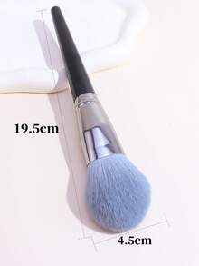1pc Super Soft Large Powder Brush Professional Makeup Brush For Flawless Base And Blush Effect Black Handle High-Quality Synthetic Bristles Large Face Brush Suitable For Loose Powder / Blush / Contour Sensitive Skin Friendly - Multicolor - View 9