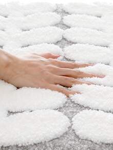1 PIEZA Alfombra de baño con patrón de hoja, suave y cómoda bajo los pies, con respaldo de TPR antideslizante, para cocina, exterior, interior, pasillo, dormitorio, sala de estar, alfombra de lado, lavable a máquina, fácil de limpiar para decoración de baño - Multicolor - Ver 6