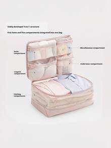 Travel Compression Storage Bags, Breathable Mesh With Ventilation, Underwear, Socks And Clothing Luggage Organizer, Suitable For Back To School And Independence Day - Multicolor - View 8